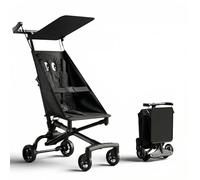 Passeggino Portatile Per Bambini, Piuma-leggero 2.8kg Con Piegamento Rapido Ad Una Mano, Passeggino Da Viaggio Compatto Per Aereo Con Design Cartoon Adorabile Per Neonati & Bambini Piccoli, 4 C black