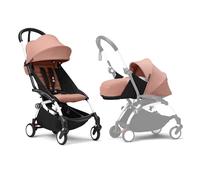 Passeggino Stokke YOYO3 con Newborn Pack - Include telaio bianco, YOYO 6+ Color Pack (Ginger) e 0+ Newborn Pack (Ginger)