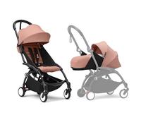 Passeggino Stokke YOYO3 con Newborn Pack - Include telaio nero, YOYO 6+ Color Pack (Ginger) e 0+ Newborn Pack (Ginger)