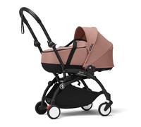 Passeggino Stokke YOYO3 con Newborn Shell (Ginger) - Include telaio (nero), Newborn Shell, materasso doppio, coprigambe, tracolla imbottita e borsa protettiva per riporre il passeggino