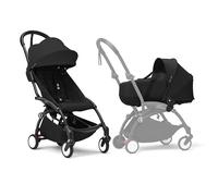 Passeggino Stokke YOYO3 con Newborn Shell - Include Telaio e YOYO 6+ Color Pack in Nero con Shell