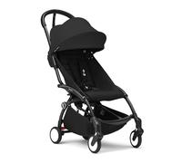 Passeggino Stokke YOYO3 da 6 mesi - Include telaio, cuscino seduta + Capottina nero - Si ripiega e si apre in un lampo - Leggero e compatto - Compatibile con il bagaglio a mano