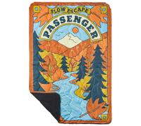 Passenger - Coperta da campeggio in pile - Cabin Recycled Sherpa Blanket Retro Orange in Poliestere Riciclato - Arancione