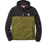 Passenger - Felpa da uomo in pile riciclate con cappuccio - Set Off Recycled Polar Hooded Fleece Black Khaki per Uomo in Poliestere Riciclato - Taglia S - Kaki