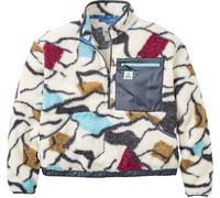 Passenger - Felpa di pile da donna con collo a zip - Ravi Recycled Sherpa Fleece Abstract Trails W Off White per Donne in Poliestere Riciclato - Taglia M - Bianco
