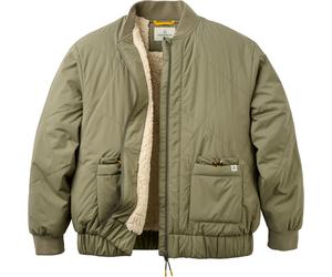 Passenger - Giacca isolante e foderata in sherpa - Lucia Sherpa Lined Bomber Jacket W 2.0 Dusty Olive per Donne in Poliestere Riciclato - Taglia L - Kaki