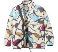 Passenger - Maglione con zip in sherpa - Fairbanks 2.0 Full Zip Recycled Sherpa Fleece Abstract Trails W Off White per Donne - Taglia S - Bianco