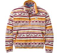 Passenger - Maglione da donna con collo a camicia in Polartec® - Ayla Recycled Micro Polartec Fleece W Geo Tracks Birch per Donne in Poliestere Riciclato - Taglia L - Arancione