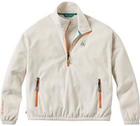 Passenger - Maglione da donna con collo a camicia in Polartec® - Ayla Recycled Micro Polartec Fleece W Vintage White per Donne in Poliestere Riciclato - Taglia S - Bianco
