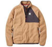 Passenger - Giacca in pile sherpa, con mezza cerniera - Offgrid 1/2 Zip Sherpa Fleece Biscuit per Uomo - Taglia L - Beige