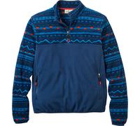 Passenger - Pile con mezza cerniera - Set Off Polartec® 1/4 Zip Fleece Mountain Geo Rich Navy per Uomo in Poliestere Riciclato - Taglia XL - Blu navy