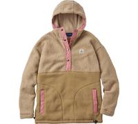 Passenger - Pile da donna con cappuccio e collo a bottone - Calla Hooded Recycled Polar-Lined Fleece W Feather Biscuit per Donne - Taglia S - Marrone