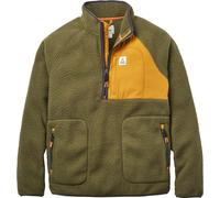 Passenger - Pile riciclato da uomo con collo a zip - Offgrid 2.0 1/2 Zip Recycled Sherpa Fleece Dark Olive per Uomo - Taglia XL - Kaki