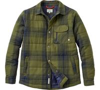 Passenger - Sur-chemise en coton doublée - Taranaki Quilted Overshirt Navy Khaki Check per Uomo in Cotone - Taglia M - Kaki