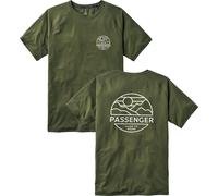 Passenger - T-shirt da uomo in poliestere riciclato - Sedona Recycled Active T-Shirt Khaki per Uomo in Cotone - Taglia M - Kaki
