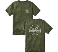 Passenger - T-shirt da uomo in poliestere riciclato - Sedona Recycled Active T-Shirt Khaki per Uomo in Cotone - Taglia L - Kaki