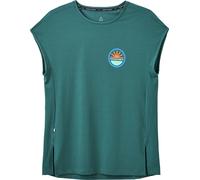 Passenger - T-shirt in poliestere riciclato - Chase The Light Active T-Shirt W Deep Ocean per Donne in Poliestere Riciclato - Taglia S - Blu