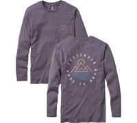 Passenger - T-shirt Uomo in Cotone a maniche lunghe - Escapism Recycled LS T-Shirt Faded Black per Uomo in Cotone - Taglia L - Grigio