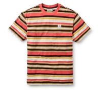 Passenger - Wild Pine Texture Stripe T-Shirt - T-shirt L rosso