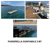 PASSERELLA GONFIABILE IN PVC + EVA DA 2 MT COMPLETA DI SACCA PER TRASPORTO