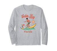 Passerella per surfisti, Pesca e Surf, Florida, Cedar Key FL Maglia a Manica