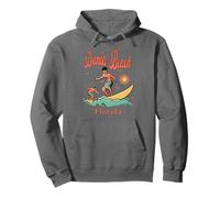 Passerella per surfisti, Surf, Pesca, Florida, Dania Beach FL Felpa con Cappuccio