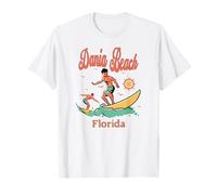 Passerella per surfisti, Surf, Pesca, Florida, Dania Beach FL Maglietta