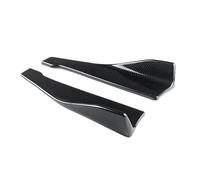 Passi laterali 48 Cm Paraurti Posteriore Splitter Grembiule Spoiler Gonna Laterale Estensione Body Kit Accessori Auto Universale Per A3 S3 Berlina 2013-2020(Aspetto fibra di carbonio)