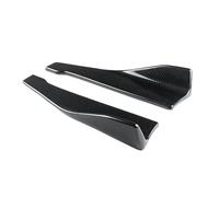 Passi laterali 48cm Universale Per Per Fusion Per Mustang GT500 Paraurti Posteriore Splitter Grembiule Spoiler Gonna Laterale Estensione Body Kit Auto(Aspetto fibra di carbonio)