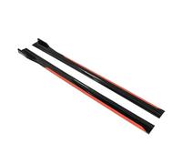 Passi laterali 8PCS 2.2m Estensione Gonna Laterale Piastra Bilanciere Labbro Separatore Paraurti Per 1 2 3 4 5 Serie E46 E90 F10 F20 F21 F30 G20 G30(Nero e rosso)