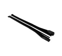 Passi laterali Accessori Auto Aspetto Lato Corpo Skirts Kit Labbro Trim Spoiler Per Mercedes Per Benz Classe C W204 C63 2007-2014(Nero lucido)