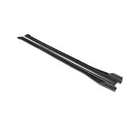 Passi laterali Accessori Auto Aspetto Lato Corpo Skirts Kit Labbro Trim Spoiler Per Mercedes Per Benz Classe C W204 C63 2007-2014(Aspetto fibra di carbonio)