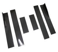 Passi laterali Per A3 A4 A5 A6 A7 A7 A8 Q5 Q7 RS5 RS6 RS7 S3 S4 Splitter Estensione Grembiule Lip Splitter Winglet Side Skirt Universale(78,7 pollici effetto carbonio)