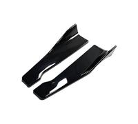 Passi laterali Rivestimento Labbro Paraurti Posteriore Dell'auto Copertura Gonna Laterale Protezioni Paraurti Angolare Lunghezza 48 Cm Per Universale(Nero brillante)