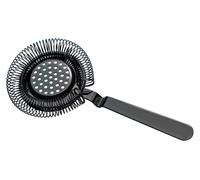 PIAZZA - Colino per Cocktail Professionale in Acciaio Inox Color Grafite con Filtro Setaccio a Molla - Strainer Barman per Bevande e Succhi di Frutta Pronti da Bere