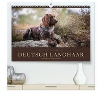 Passion Jagdhund - Deutsch Langhaar (hochwertiger Premium Wandkalender 2026 DIN A2 quer), Kunstdruck in Hochglanz: Deutsch Langhaar - Ein Leben neben der Jagd