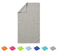 PASSION - Telo Mare Microfibra Maiorca 90x170 cm, Asciugamano Spiaggia Ultra Leggero, Tessuto Antisabbia ad Asciugatura Rapida, per Viaggio, Palestra e Piscina. (Grigio)