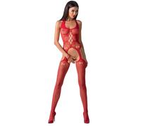 Passion woman bs059 bodystocking rosso taglia unica