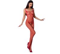 Passion woman bs071 bodystocking rosso taglia unica