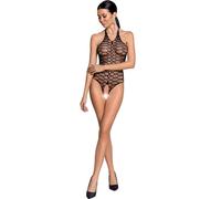 Body in Rete Trasparente "Passion BS087" (Nero) - Taglia Unica S-L