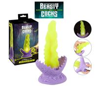 Beasty Cocks - dildo luminoso - forma realistica - silicone verde