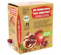 PassionBio Succo diretto al 100% biologico di melograno 3 litri - succo di melograno dalla scatola Bagin 30 giorni - Vegano, senza zuccheri aggiunti, senza dolcificanti (legge)