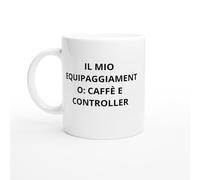 PassionCadeau Il mio equipaggiamento: caffè e controller Mug gamer originale - Regalo originale