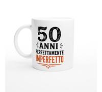PassionCadeau Tazza Compleanno 50 Anni Perfettamente Imperfetto | idea regalo originale