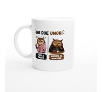 PassionCadeau Tazza Ho Due Umori Pausa Caffè Ancora al Bancone | Mug Simpatico Amante del Caffè - Idea Regalo Originale