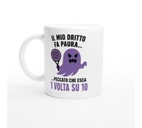 PassionCadeau Tazza Padel Il Mio Dritto Fa Paura Peccato Esca 1 Volta Su 10 | idea regalo originale