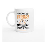 PassionCadeau Tazza Sarcastica Non Commetto Errori Li Chiamo Imprevisti | idea regalo originale