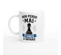 PassionCadeau Tazza Scacchi Non Perdo Mai O Vinco O Imparo | idea regalo originale