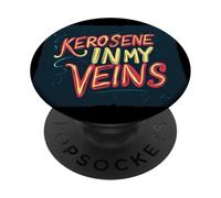 Passione alimentata dal cherosene nelle mie vene per adulti e bambini PopSockets PopGrip Adesivo
