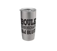Passione Per Le Bocce Nel Sangue Per I Palloni Da Bocce Bicchiere termico in acciaio inox doppia parete